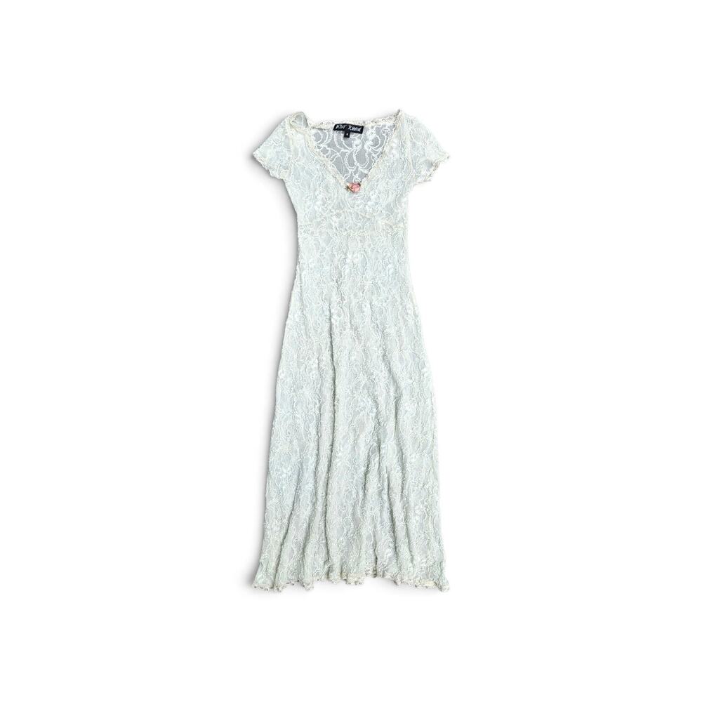 Vintage Betsey Johnson Dress Lacey Bridal Coquette 90's / Y2K - Small